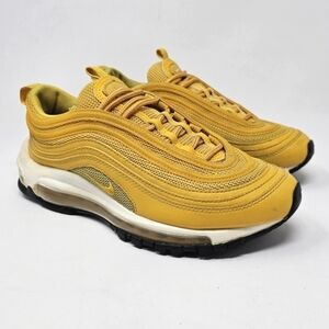 Nike Air Max 97 Womens Size 6 Mustard Canary Yellow White Style 921733-701